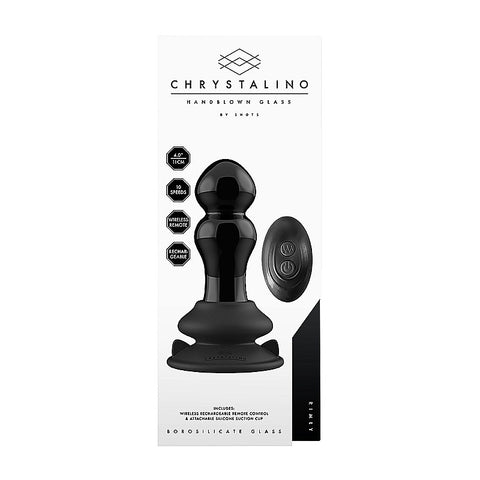 Rimly Remote Control Glass Vibrator by Shots Toys