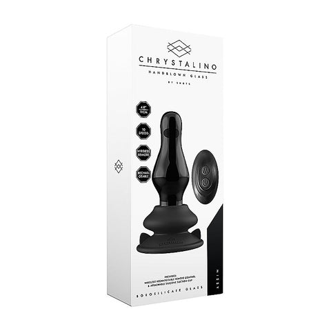 Missy Glass Vibrator With Suction Cup and Remote