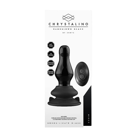 Missy Glass Vibrator With Suction Cup and Remote