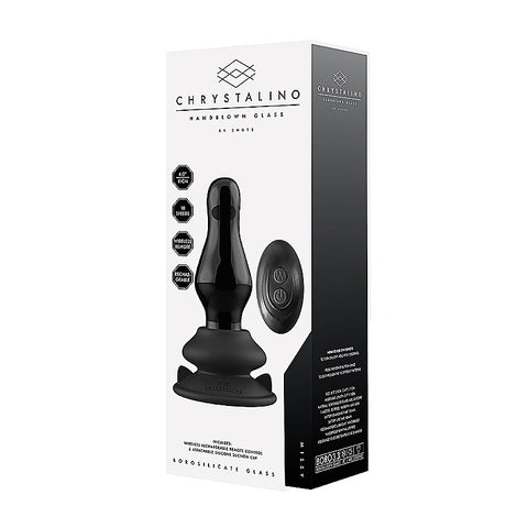 Missy Glass Vibrator With Suction Cup and Remote