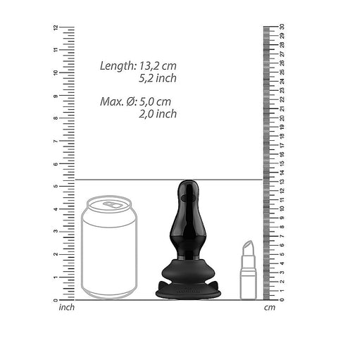 Missy Glass Vibrator With Suction Cup and Remote