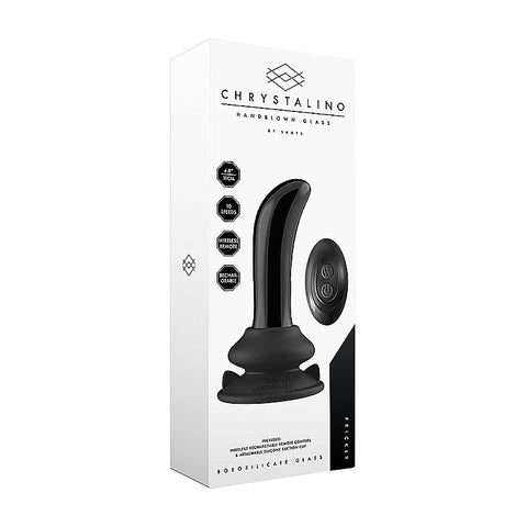 Prickly Rechargeable 10 Functions Glass Vibrator