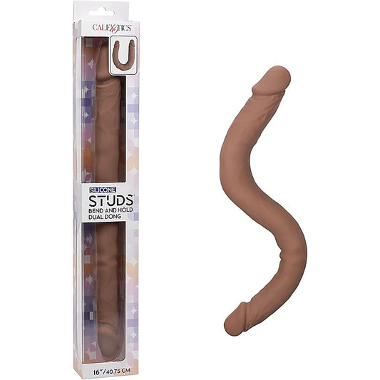 Silicone Studs 16 Inch Bend And Hold Dual Dong