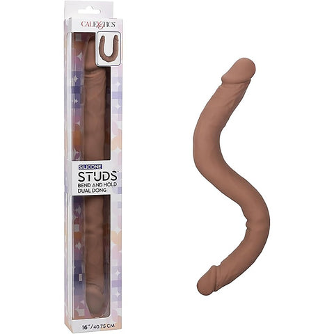 Silicone Studs 16 Inch Bend And Hold Dual Dong