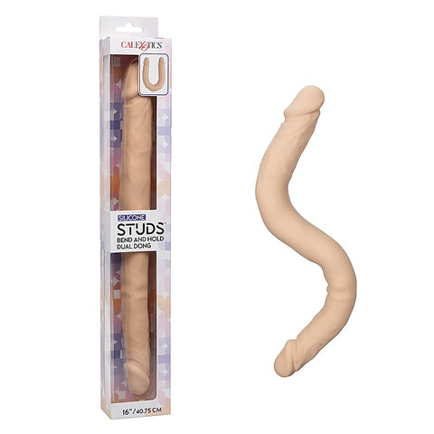 Silicone Studs 16 Inch Bend And Hold Dual Dong