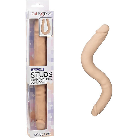 Silicone Studs Bend And Hold Dual Dong by California Exotics