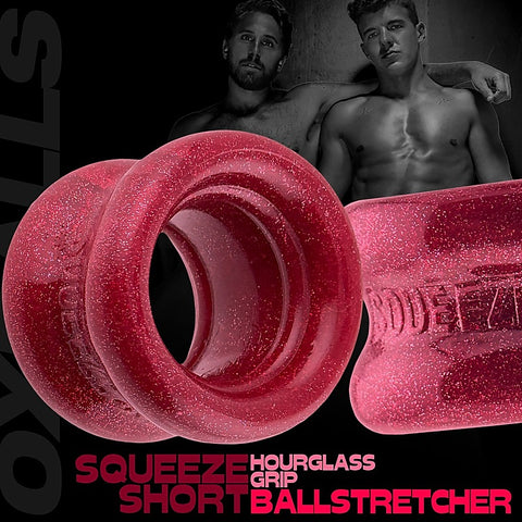 Squeeze Short Hourglass Mens Ball Stretcher by Oxballs