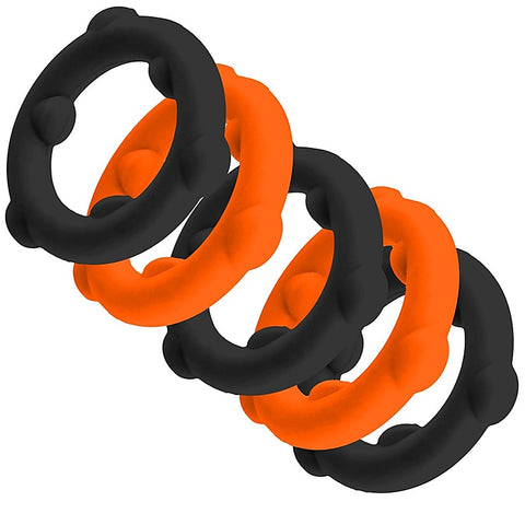 Gearheads 5 Pack Spinner Cock Rings by Oxballs