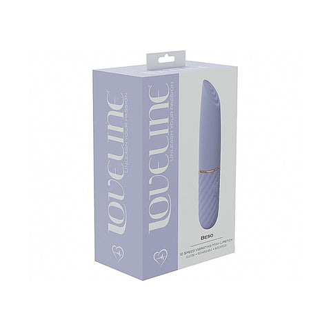 Beso 10 Speed Mini Lipstick Vibrator by Shots Toys