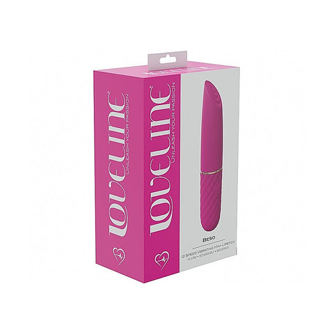 Beso 10 Speed Mini Lipstick Vibrator by Shots Toys