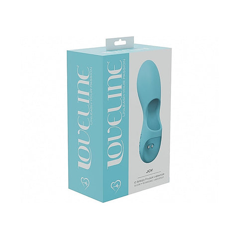 LoveLine Joy 10 Speed Silicone Finger Vibrator by Shots Toys
