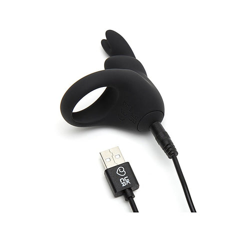 Happy Rabbit Rechargeable Rabbit Cock Ring by Love Honey