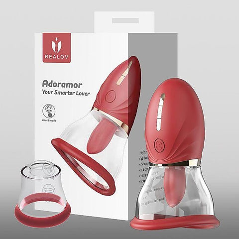 LuvPump Adoramor Licking & Sucking Pump by Shots Toys