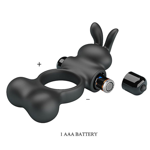 Yusuf Vibrating Mens Cock Ring with Steel Balls by Baile