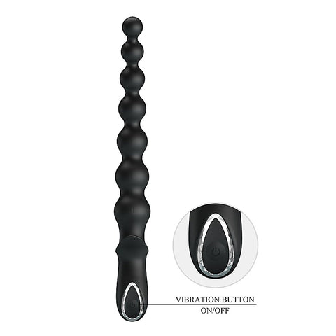 Rechargeable Rigdon Vibrating Anal Play Beads by Baile