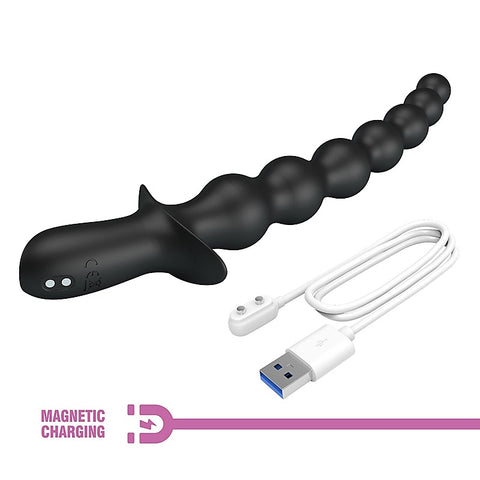 Rechargeable Rigdon Vibrating Anal Play Beads by Baile