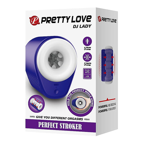 DJ Girl Perfect Vibrating Male Stroker by Baile