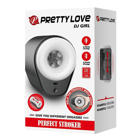 DJ Girl Perfect Vibrating Male Stroker by Baile