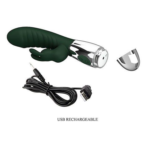 Naughty Bunny Rechargeable Silicone Rabbit Vibrator by Baile