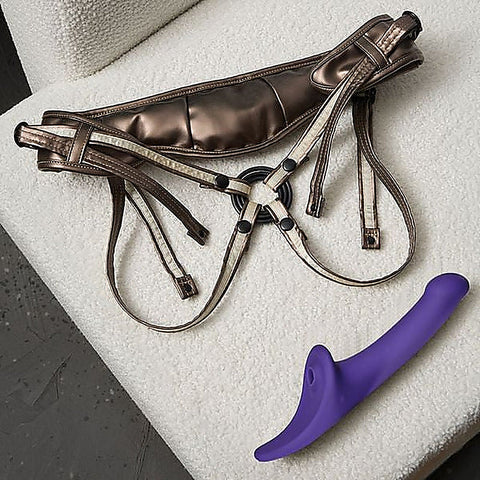 Multi Orgasm Vibrating Strap On Dildo by Strap-On-Me