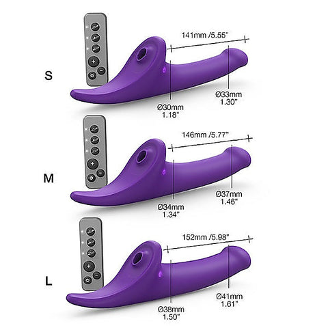 Multi Orgasm Vibrating Strap On Dildo by Strap-On-Me