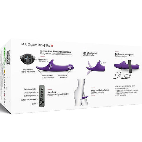 Multi Orgasm Vibrating Strap On Dildo by Strap-On-Me