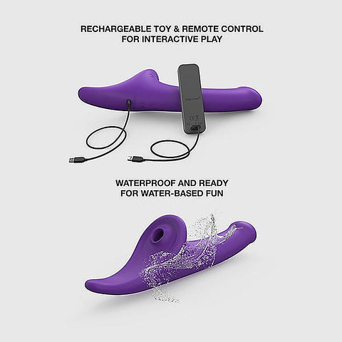 Multi Orgasm Vibrating Strap On Dildo by Strap-On-Me