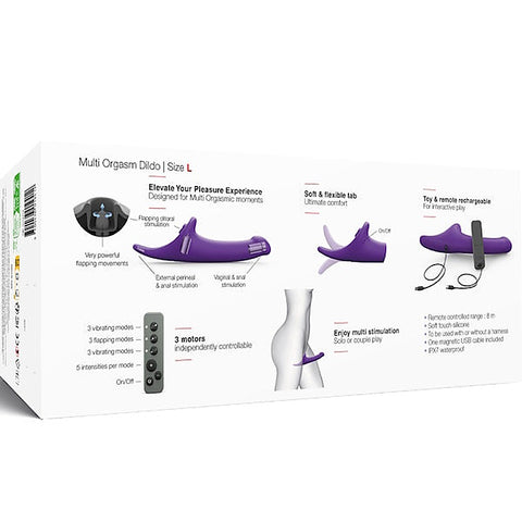 Multi Orgasm Vibrating Strap On Dildo by Strap-On-Me
