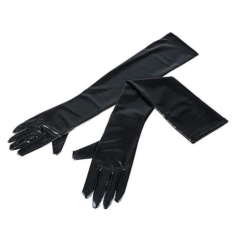 Cottelli Wet Look Extra Long Gloves by Orion