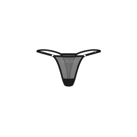 Hungry Printed Womens Thong by Obsessive