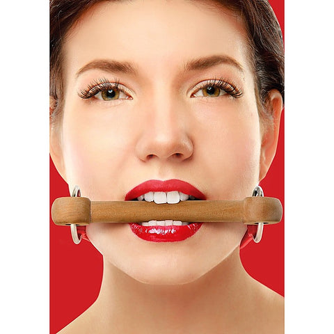 Wooden Bridle Bondage Gag with Straps by Shots Toys