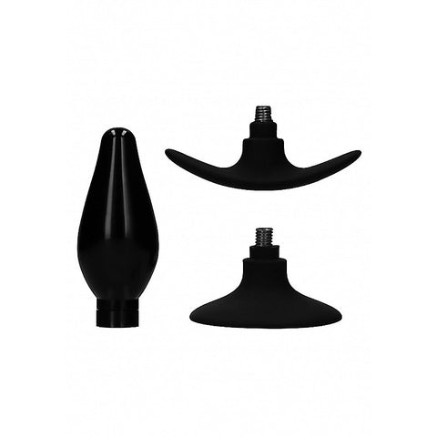Interchangeable Rounded Butt Plug Set Large by Shots Toys