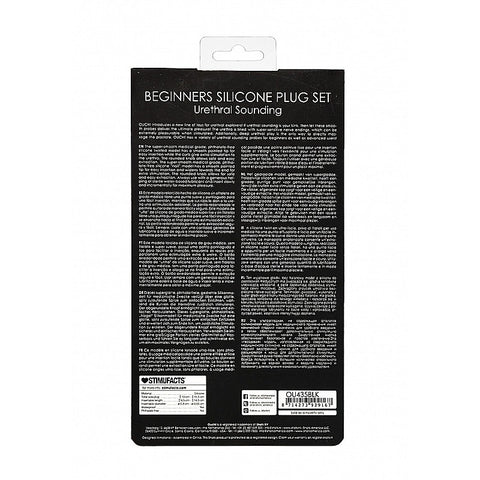 Silicone Urethral Beginners Plug Set by Shots Toys