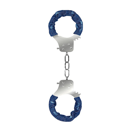 Roughend Denim Style Metal Handcuffs by Shots Toys