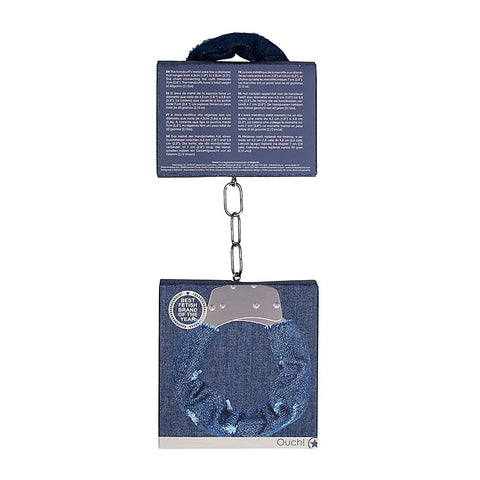 Roughend Denim Style Metal Handcuffs by Shots Toys