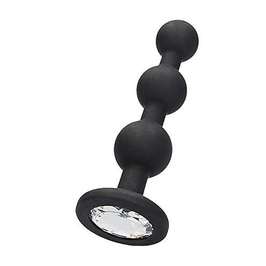 Silicone Butt Plug with Diamond Gem Base by Shots Toys