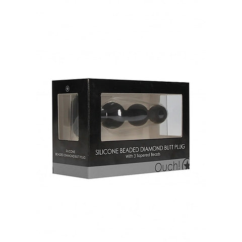 Silicone Butt Plug with Diamond Gem Base by Shots Toys