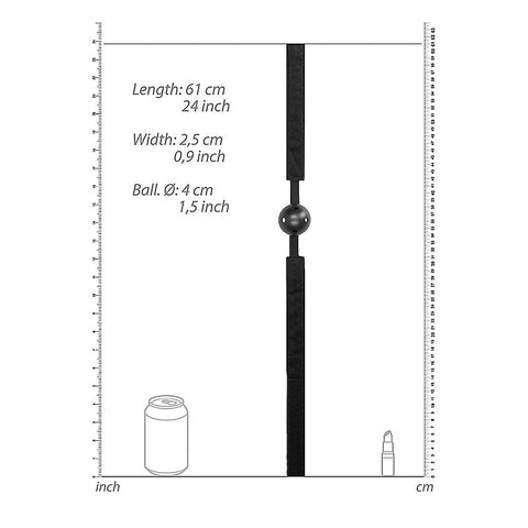 Breathable Ball Gag with Velvet & Velcro Straps