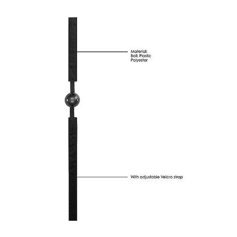 Breathable Ball Gag with Velvet & Velcro Straps