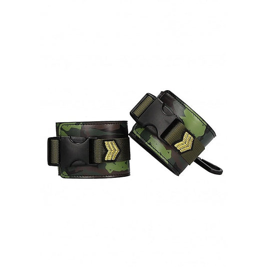 Army Theme Fetish Play Ankle Cuffs by Shots Toys