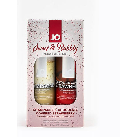 Sweet and Bubbly Champagne & Chocolate Lubricant Set