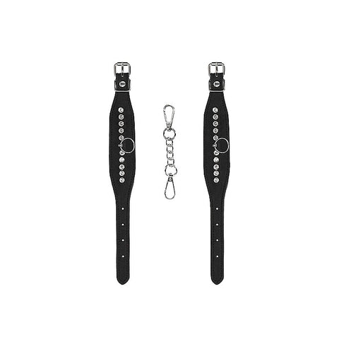 Diamond Studded Bondage Wrist Cuffs by Shots Toys