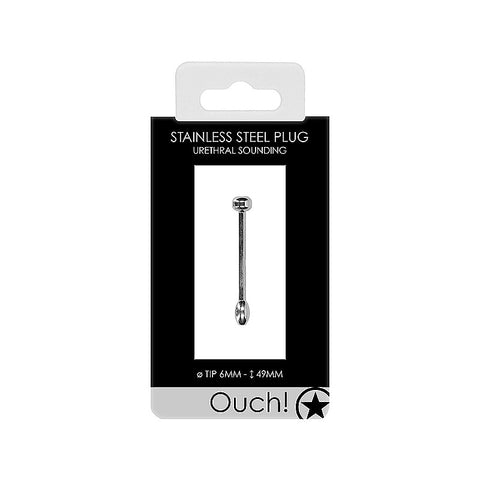 Urethral Sounding Metal Plug by Shots Toys