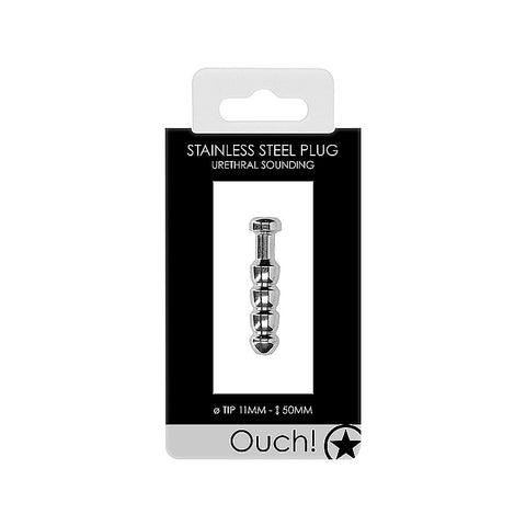 Urethral Sounding Mens Metal Plug 11 mm by Shots Toys