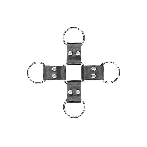 Bonded Leather Hogtie With Hand and Ankle Cuffs