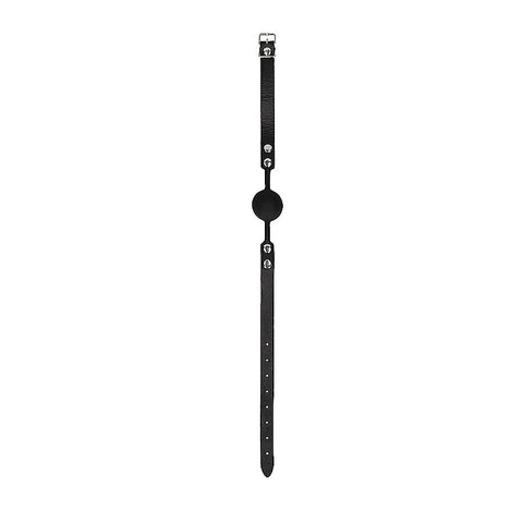 Silicone Ball Gag with Adjustable Bonded Leather Straps