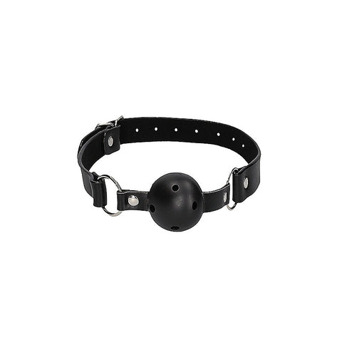 Breathable Bondage Ball Gag With Nipple Clamps by Shots Toys