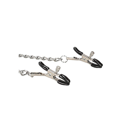 Breathable Bondage Ball Gag With Nipple Clamps by Shots Toys