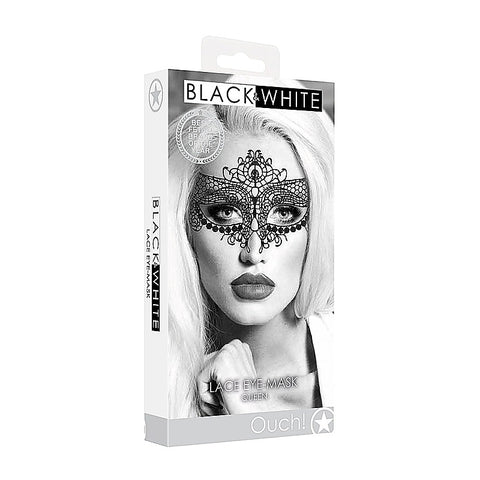 Queen High Quality Bondage Lace Eye Mask by Shots Toys