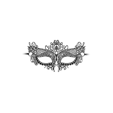 Queen High Quality Bondage Lace Eye Mask by Shots Toys